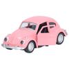 1:36 Diecast Metal Car Model Vintage Pull Back Car Toy Vehicle Collection for Kids Deep Pink