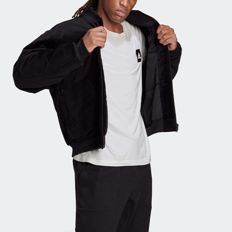 adidas Jackets Men's Black Baseball Collar Moderate Other H25097