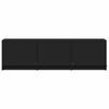 TV Stand with LED Lighting Black 140 X 34 X 40 Cm Particleboard