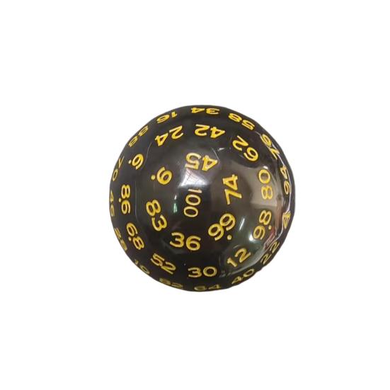 Number Dice Multi-sided Engraved Number Bright Color Easy To Read Acrylic 100 Sided Polyhedral Dice Table Games Board Game Props