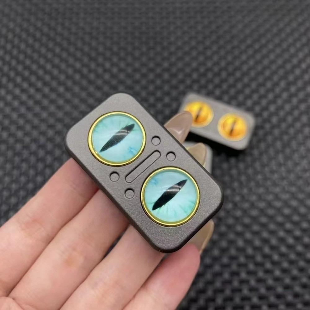 Silent Haptic Fidget Slider Rotating Snap Coin Fidget Spinning Toy Office Leisure Toy
