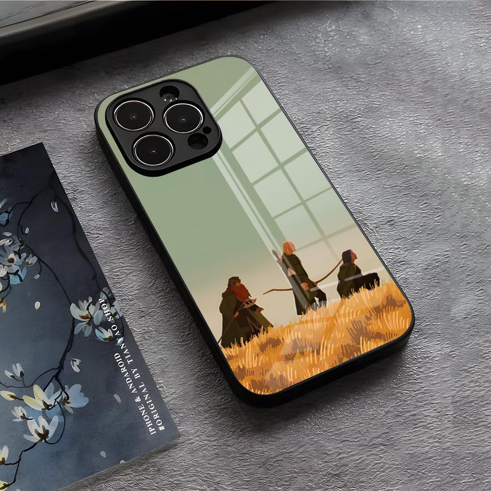 Movie Rings Of The Lords Phone Case For IPhone 17 Air 16 E Pro Max 15 14 13 Mini 12 Pro 11 Max Plus Black Glass Cover