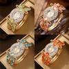 Water Droplet Quartz Watch For Women With Alloy Bracelet And Diamond Decoration Summer 2025