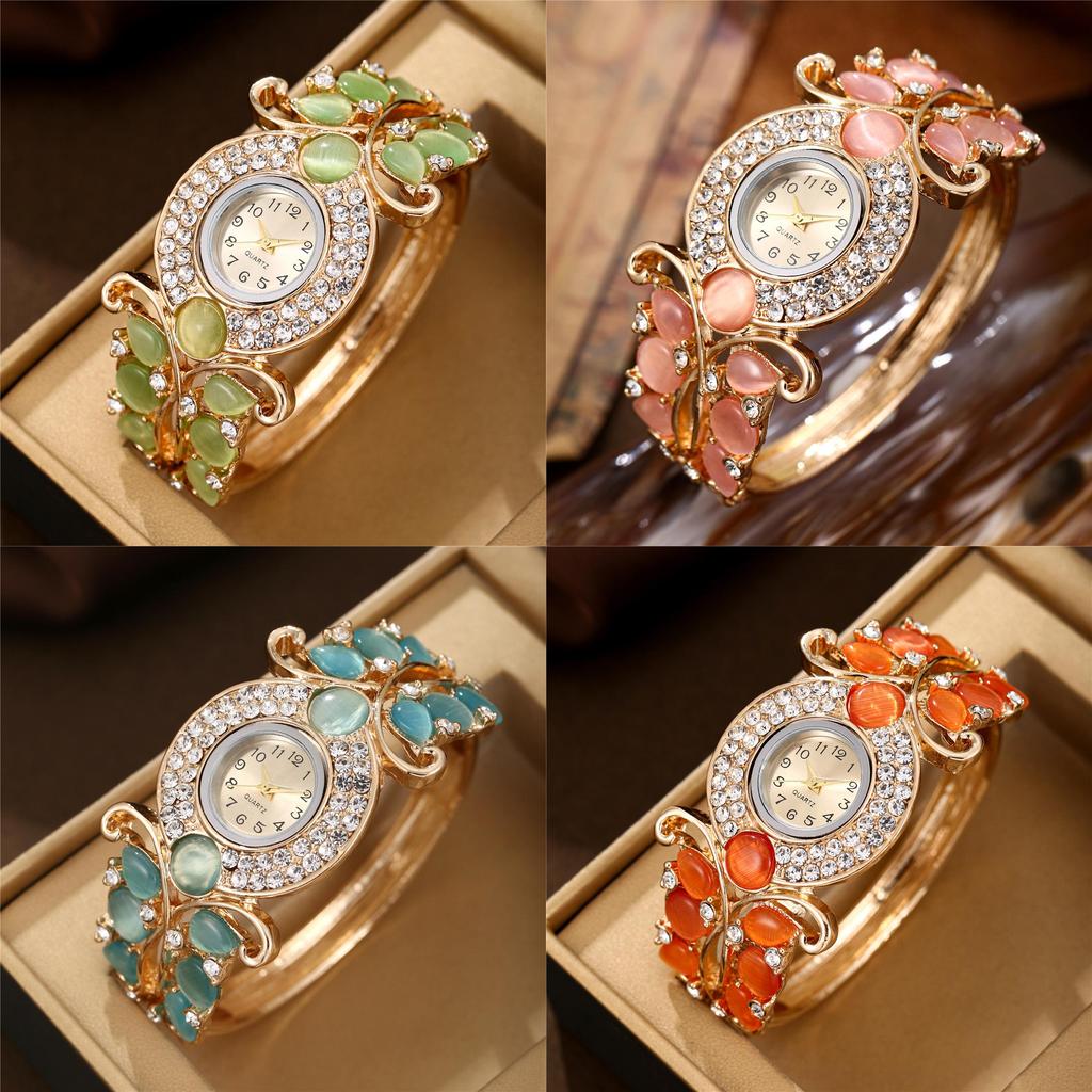 Water Droplet Quartz Watch For Women With Alloy Bracelet And Diamond Decoration Summer 2025