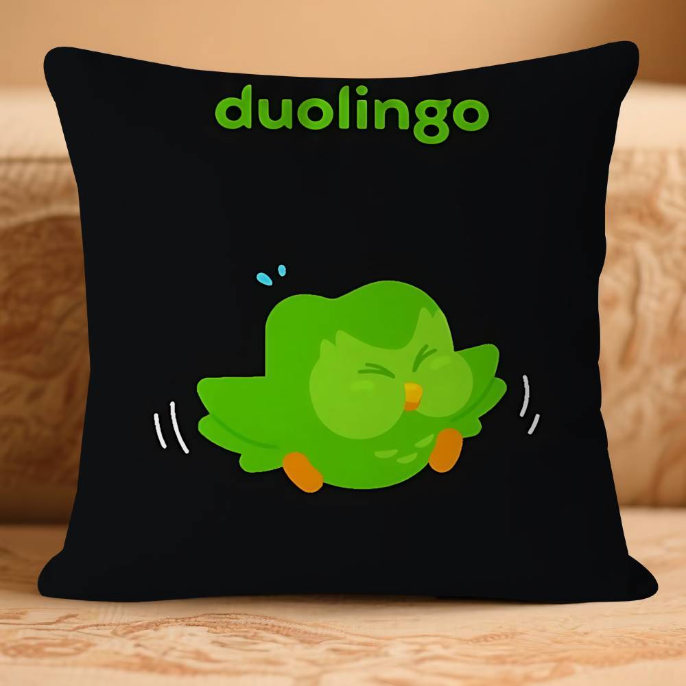 D-Duolingos Anime Pillow Case Removable Washable Cushion Cover – All-Season Soft Linen