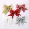 2pcs Christmas Decoration Sparkling Bow Xmas Tree Pendant Ornamenta Home Christmas New Year Party DIY Bows Decorations 12cm