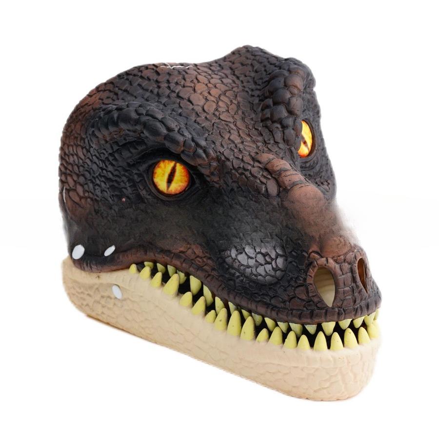 Maschera facciale a bocca di dinosauro per Halloween e Natale. Maschera animale carina dinosauro - Tirannosauro rex.