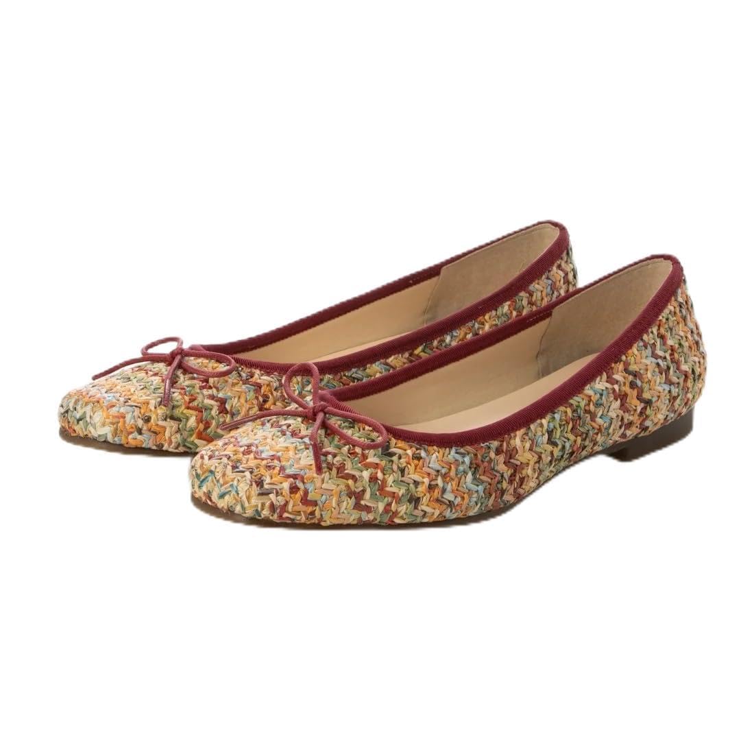 

IK Plus Women s Ballet Flats, 121, Multicolor, Size 25.0 cm, 2E, Beautiful Legs Style