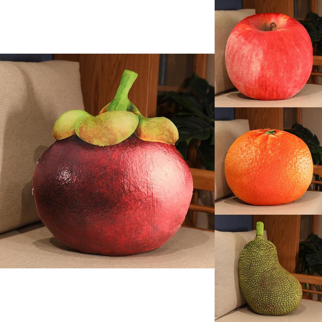 Cartoon Fruit Plush Cushion Pillow For Sofa Office Nap Soft Floral Design Gift For Kids