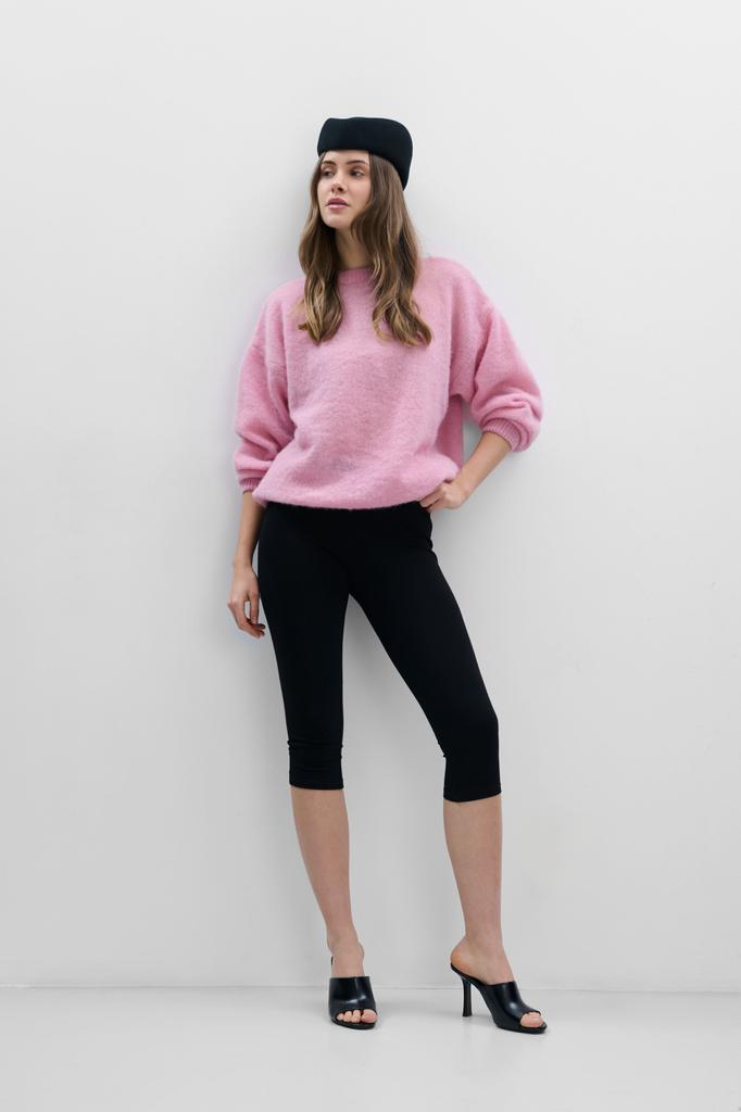 Lightweight Alpaca Wool Sweater Aura Pink /