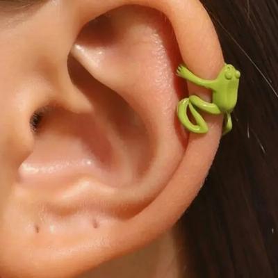Retro Ear Clip Without Ear Holes Punk Frog Ear Bone Clip Single Minimalist Earrings Party Jewelry Gifts
