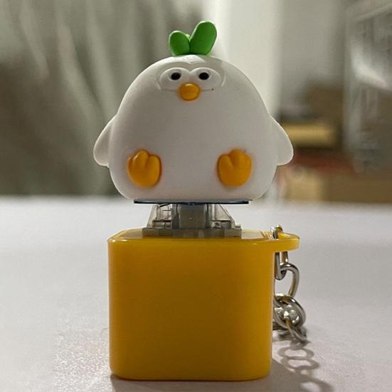 Cartoon Keyboard Fidget Keychain with Light Sound Stress Relief Portable Travel