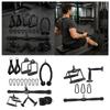 3 Pieces Pull Down Pulldown Attachment Handle with Rotating Axis for Grip Support Steel Build