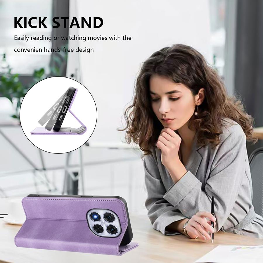 Peněženka s přihrádkami na karty blokující RFID pouzdro na telefon pro Redmi Note 14 13 12 11 10 9 8 Pro Xiaomi 15 14 13 12 11 10 Silné magnetické pouzdro z PU kůže s držákem