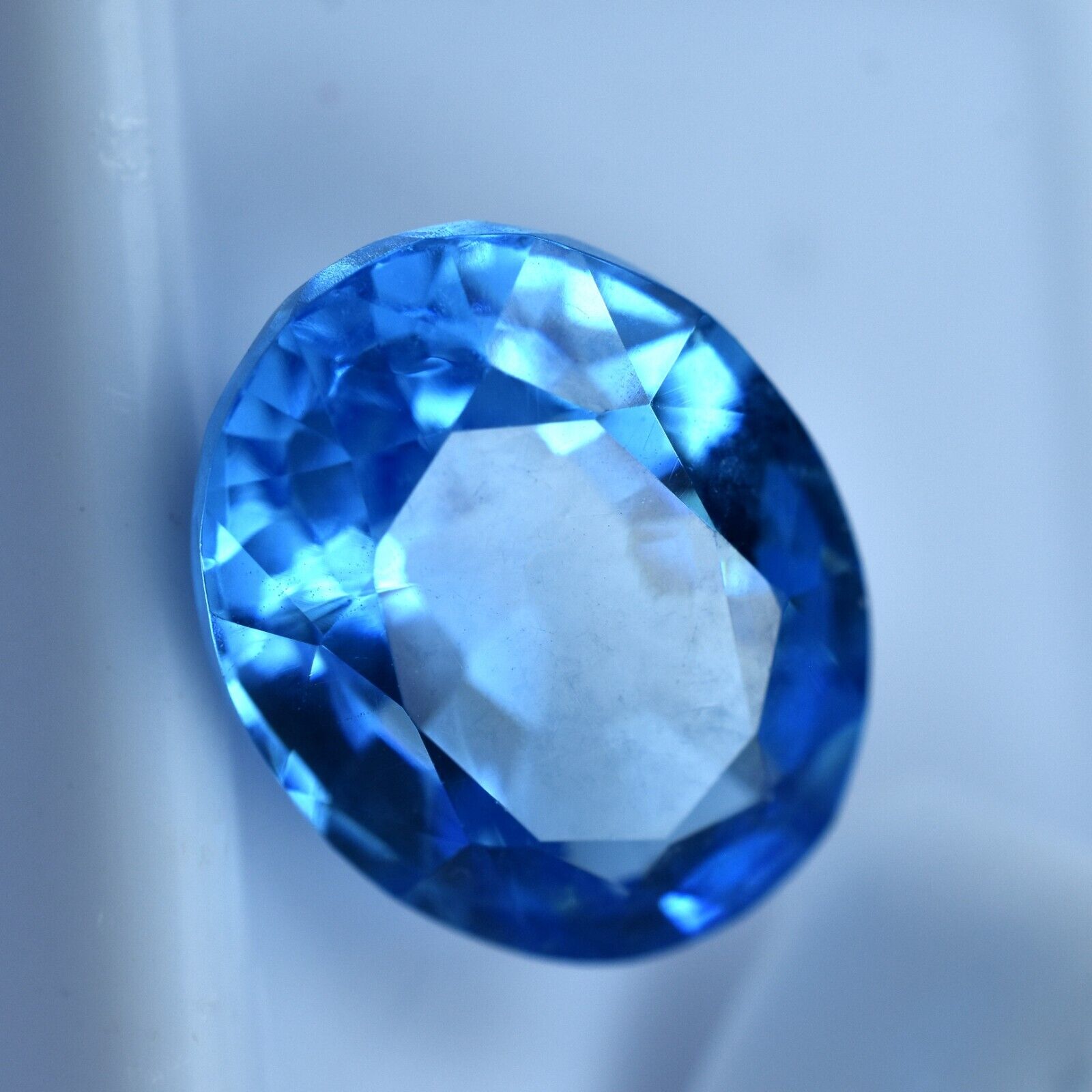 

NATURAL Blue Sapphire 11.20 Ct Oval Cut Engagement Ring Loose Gemstone CERTIFIED AR-614 13.8 mm approx синій