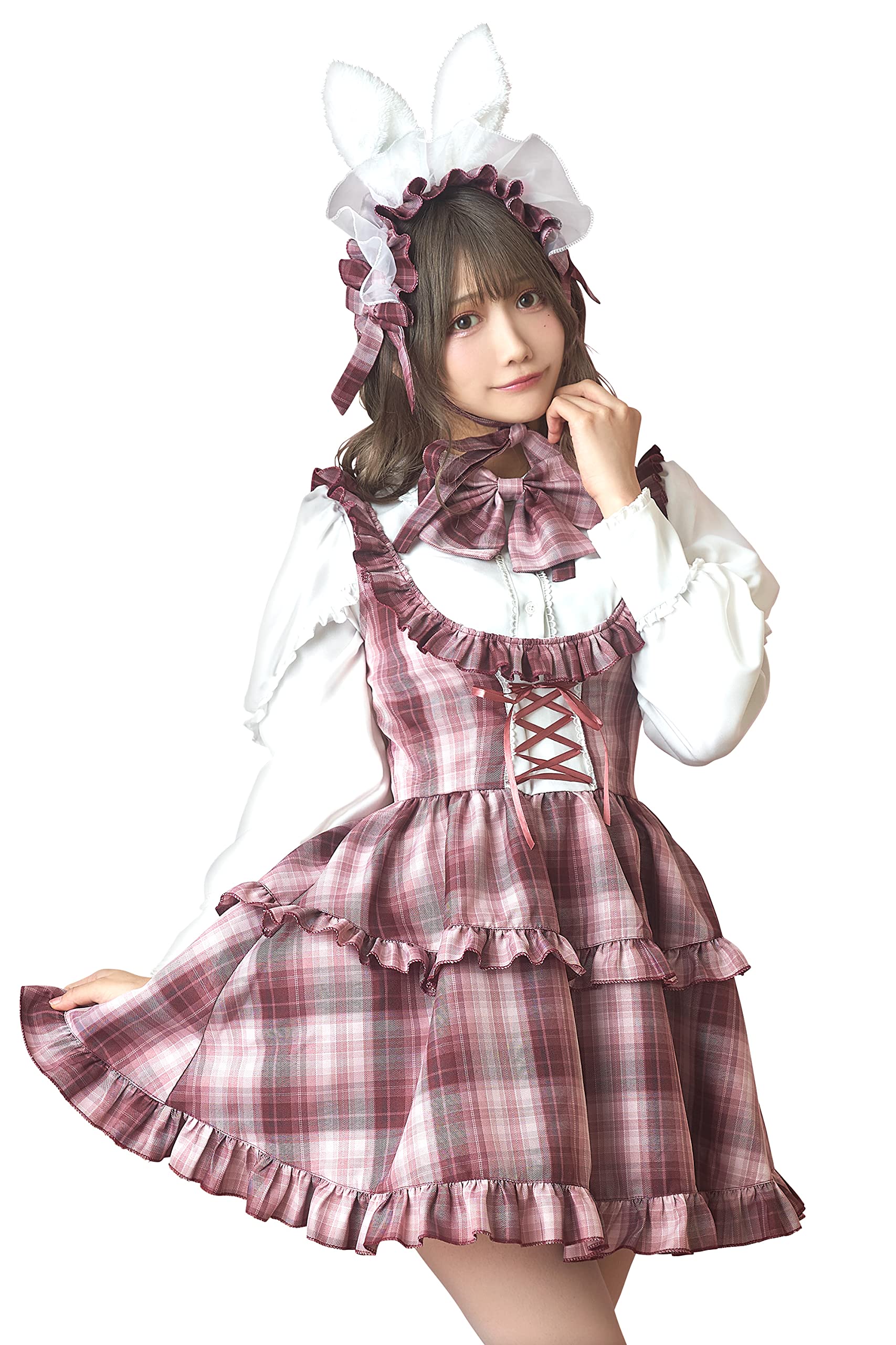 Костюм на Хэллоуин Clearstone British Bunny Dolly Rose для женщин, розовый