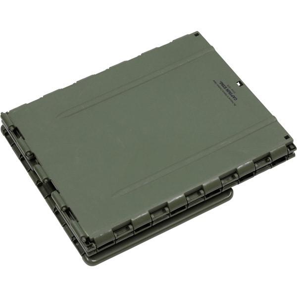 Captain Stag Uw 1527 [oricon Folding Container Folding Container Storage Box Toy Box Trash Can With Handle Hole Olive]