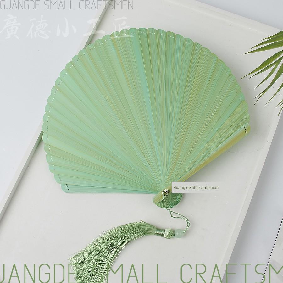 All-Bamboo Folding Fan, New Chinese Style, Mini Fan, Traditional Style, Small Folding Fan for Cheongsam, Retro Portable Folding Fan for Women