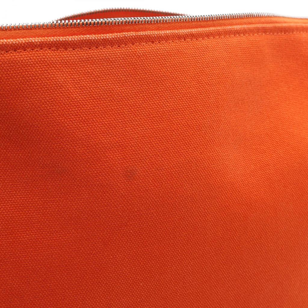Used HERMES Bride a BracGM Handbag H104223M 05 canvas Orange Bordeaux Feu Used Women