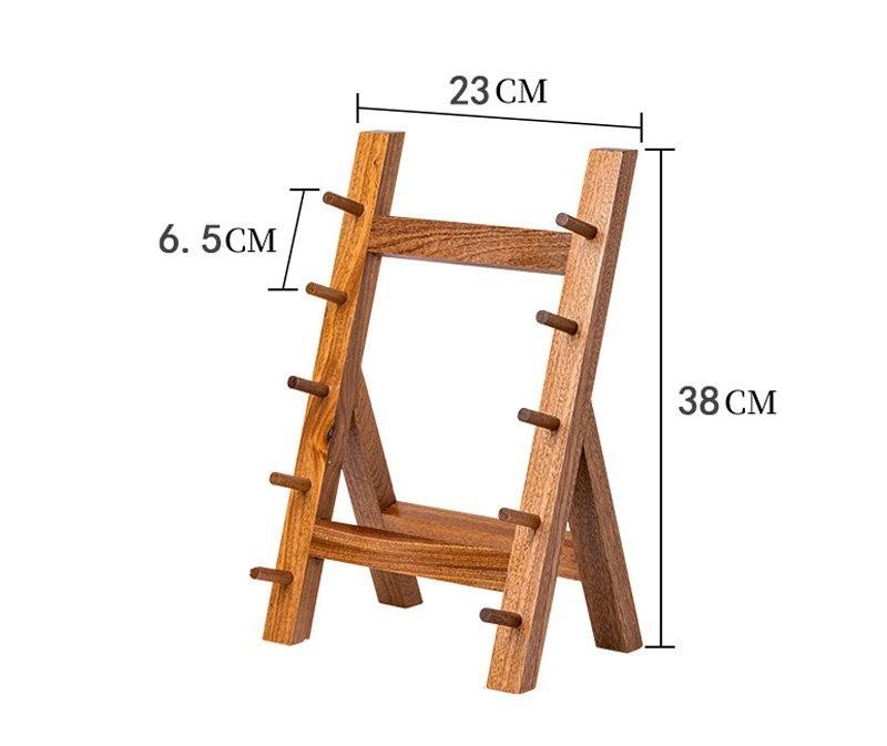 Japanese Sushi Sashimi Yusheng Display Knife Holder Commercial Kitchen Solid Wood 4/5/6 Multi-layer Knife Storage Rack