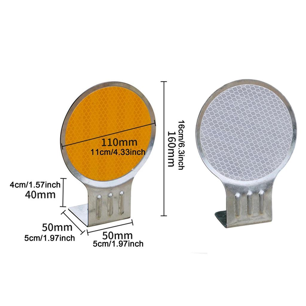 Driveway Marker Reflective Sign Road Pavement Marker Safety Sign Road Marker for Sidewalks Emergency Outdoor Parking Lot Parking