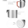 Ti Artisan Titanium Ultralight Titanium Camping Mug with Plastic Folding Handle and Perfect for Outdoor and Travel Pot, Cup, Lid, Camping, Hiking,