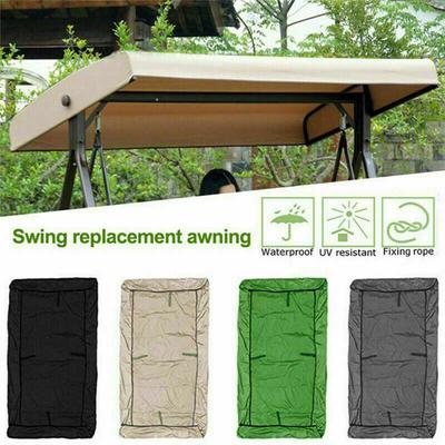 164CM 3 Seater Garden Swing Cushion 4Colors Waterproof Dustproof Chair Replacement Canopy Spare Fabric Cover Dust Covers