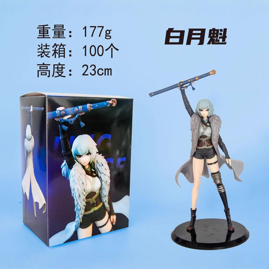 BANDAI 12 см Аниме Игра Клетка Лин Бай Юэкуй DXF Фигурка Стоячая Модель Игрушки и Кукла Фигурка Действия ПВХ Коллекционная With box