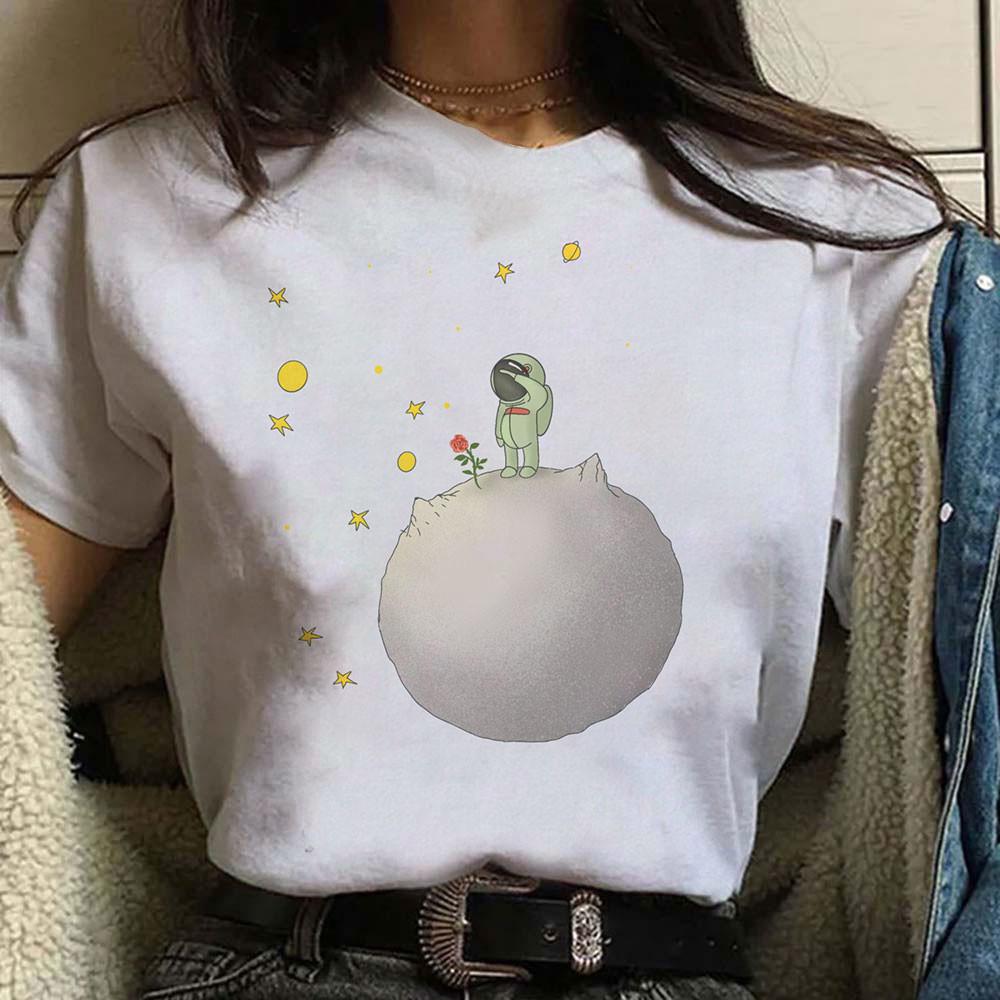 Cartoon Print Loose Simple Short Sleeve High Quality Comfortable Breathable Round Neck T-shirt 2024 Women's New Casual T-shirt