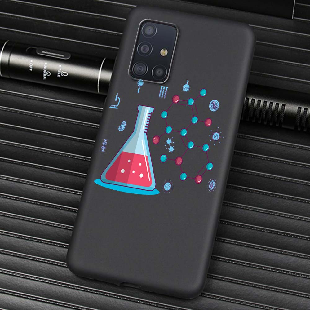 Science Chemistry Biology Phone Case For Samsung Galaxy A51 A71 A21S A12 A11 A31 A41 A72 A01 A03s A52 A32 A22 A13 5G Soft Cover