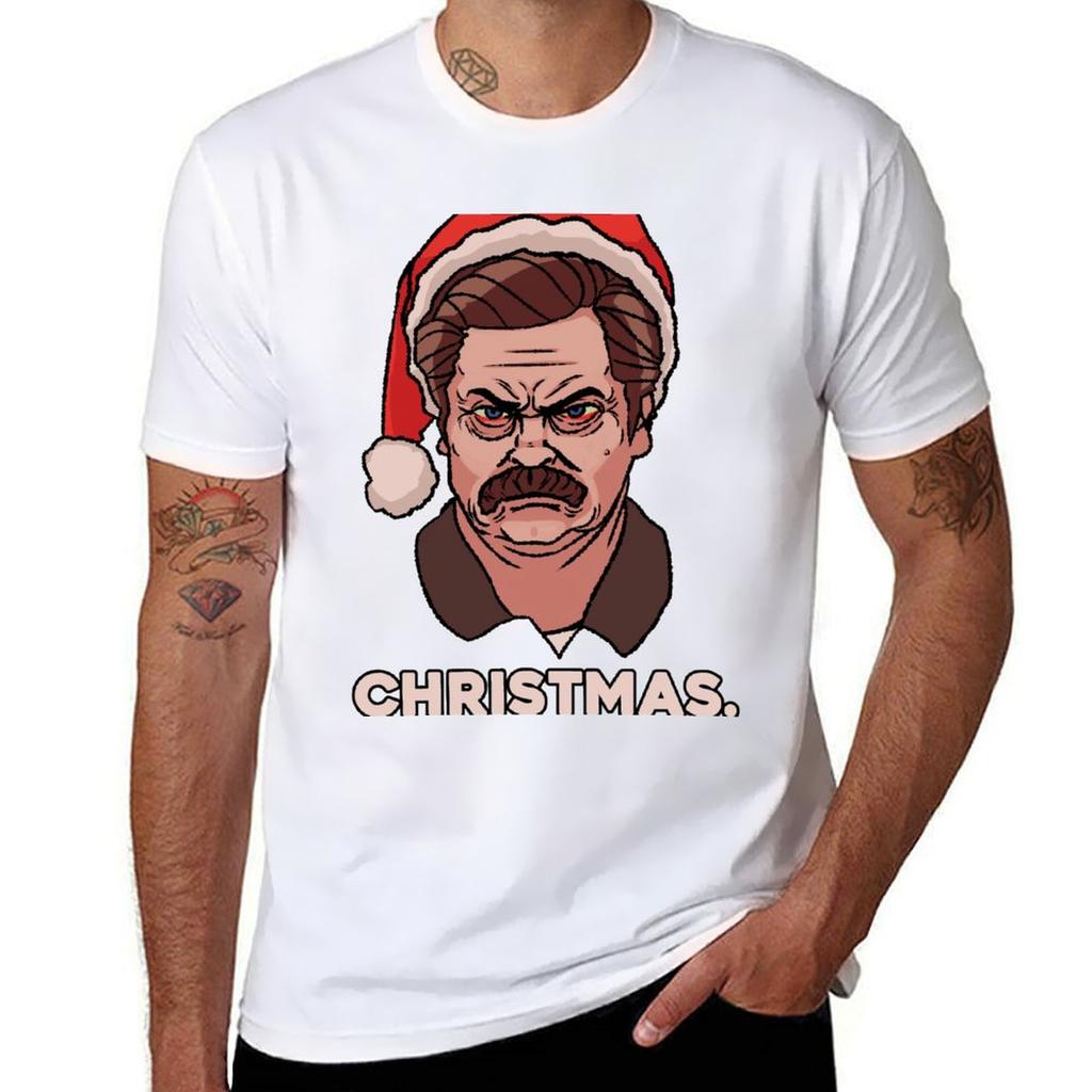 Ron Swanson Christmas Tshirt Work Outdoor For Unisex Tshirt