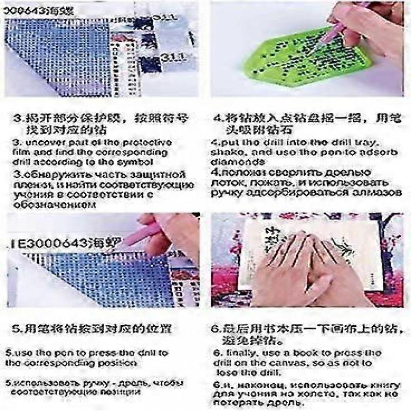 5D DIY Round Diamond Diamond Painting Kit"Dog Playing Poker" Hand Embroidered Rhinestone Mosaic Creative Home Decor Crafts