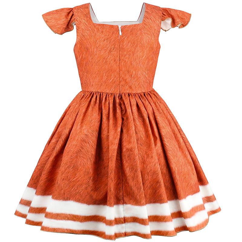 Hoppers Kinder Biber Verwandlung Cosplay Kleid Mit Cartoon Aufdruck Für Kinder Alter 3 Bis 8