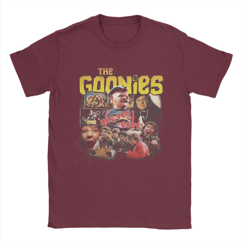 Men's T-Shirt 1985 Vintage Film The Goonies Casual Cotton Tee Shirt Short Sleeve  T Shirt Crewneck Clothes Gift Idea