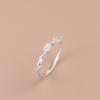 S925 Sterling Silver Filigree Diamond Korean Style Open Ring for Women - Trendy, Versatile, Niche Design, Fashionable Index Finger Ring