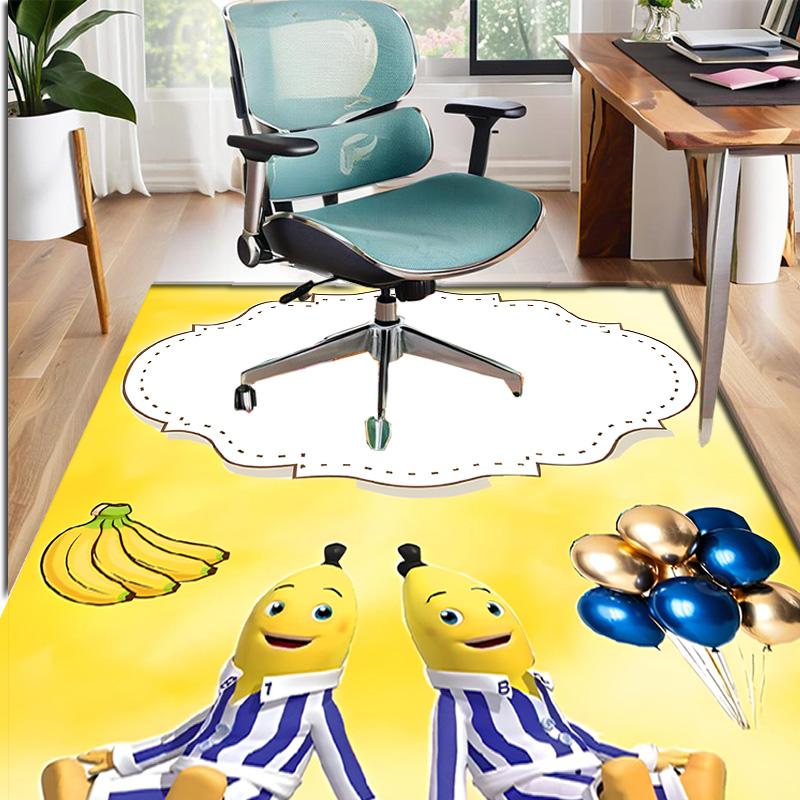 Bananas in Pyjamas Pattern Rug, Indoor/Outdoor Mat, for Picnic, Gameroom, Bedroom, Office, Living Room, Home Decor Carpet, Birthday Gift