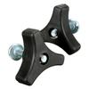 2pcs Handle Bar Wheel Knob Bolt For Honda Lawn Mower Garden Power Tools Replacement Triangle Handle Knob Nut Screw Bolt Parts