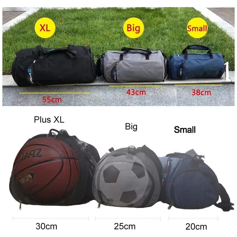 Fitness Gym Bag with Independent Shoe Compartment Dry Wet Separation Training Bag Travel Sports Handbag Work Out Swimming Bag