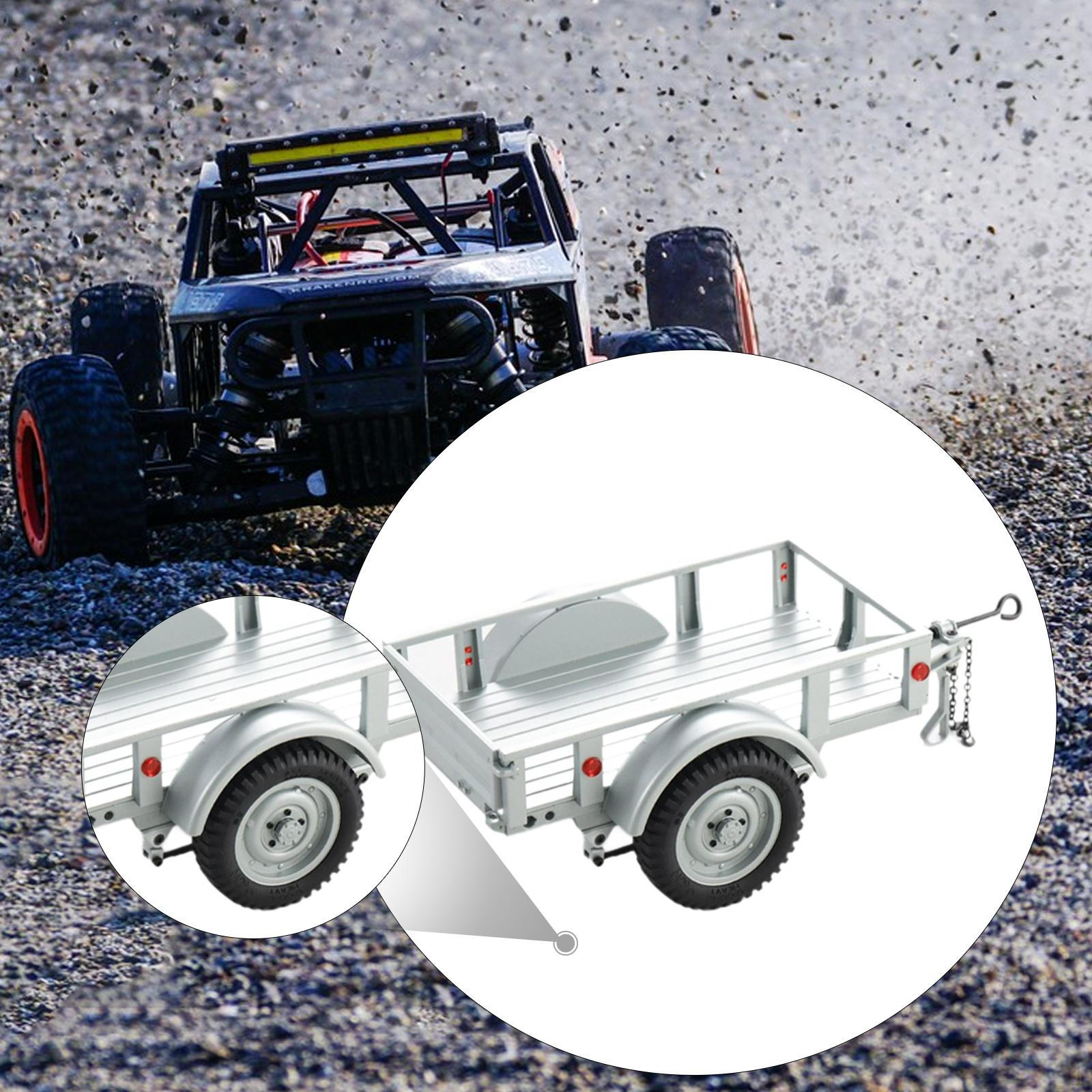 

Аксесуари для RC краулера, причіп, знімний, професійний, легкий, для подорожей, з фаркопом для C Silver