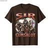 Sir Cumsalot Funny Offensive Knight Meme Bootleg Graphic Tshirt For Men Women 100 Cotton T Shirts Short Sleeve Tops P884