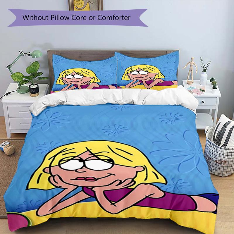 3pcs Lizzie McGuire Y Sus Locuras1 Design Cover Set - HD Printed Bedding with 1 Cover and 2 Pillowcases - Perfect for Home and Dorm Decor