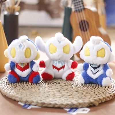 Cute and Cute Ultraman Taigazeta Small Pendant Plush Toy Doll Cake Children's Bag Hanging Decoration Keychain