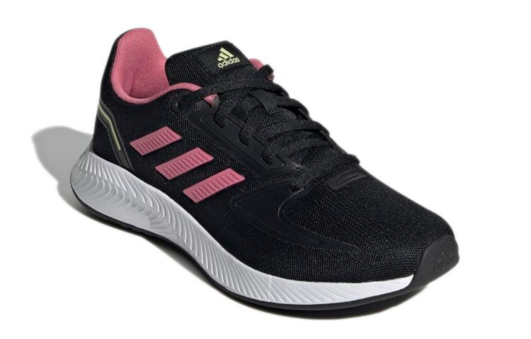 adidas Runfalcon 2.0 Comfortable Abrasion Resistant Breathable Low Top Kids' Running Shoes Black Pink Kids' GZ7420