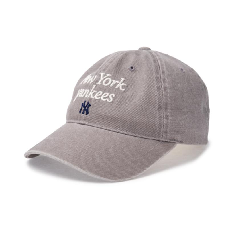 MLB Cotton Baseball Caps Unisex Gray Fashion 3ACPVV04N-50GRS