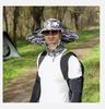 Breathable Fabric Hat with Fan Camouflage Print Solar Fan Cap with Brim Usb Charging for Outdoor Activities Unisex for Fishing