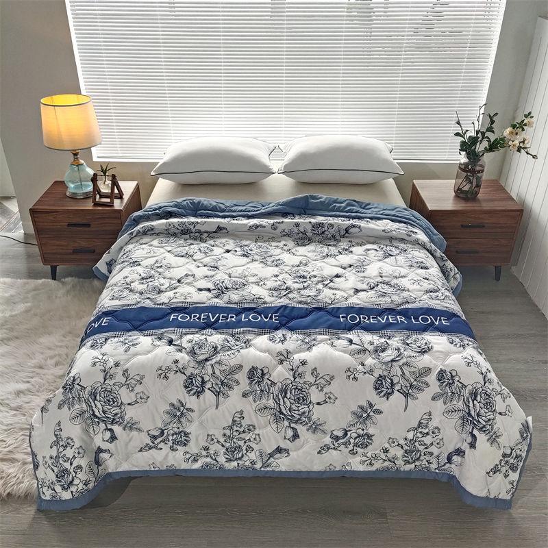 Summer thin blanket, new air conditioning quilt, gift, skin friendly washed cotton, summer cool quilt