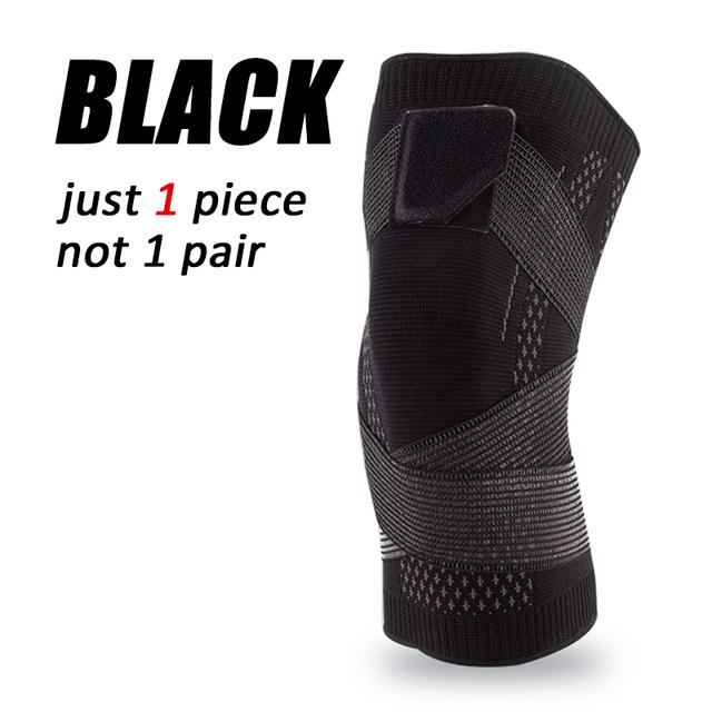 1 PCS Compression Knee Pads Basketball Sleeve Protector Elastic Kneepad Brace Spring Support Volleyball Running Silicone Footbal