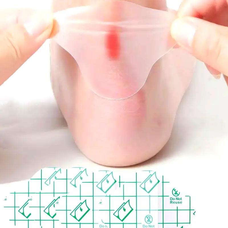 20pcs Gel Heel Protectors - Adhesive Blister Prevention Pads, Transparent Cushions for Shoe Comfort & Pain Relief