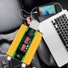 12V To 220V/110V Car Inverter LCD Display Intelligent Power Inverter LED Voltage Display Vehicle Smart Inverter for RV Caravan