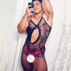 Men Sexy Lingerie Exotic Fishnet Bodystocking Jumpsuit Mesh Net See-through Long Sleeve Bodysuit Gay Sleepwear Club Wear